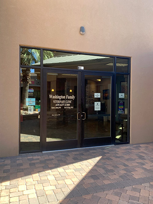 front door of clinic